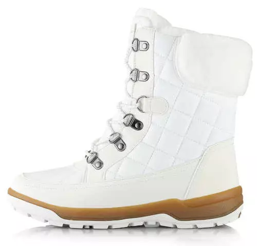 Bijele ženske čizme za snijeg Alpine Pro GERAINA s krznom