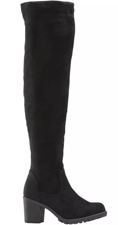 Crne visoke ženske čizme iznad koljena Bonprix