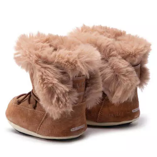 Dječje zimske cipele za snijeg u sivoj i smeđoj boji